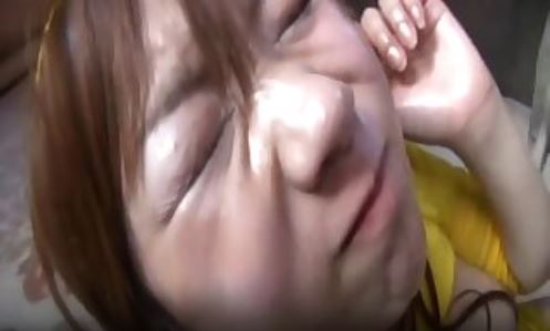 Adorable Japanese chick gets licked by two horny Labradors.mp4