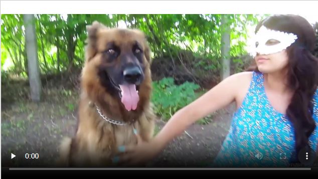 Naked female feels entire animal dick hammering her cunt.mp4