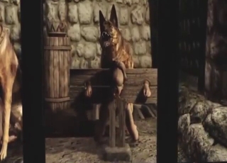 Animated zoo porn showing a girl who gets ruined