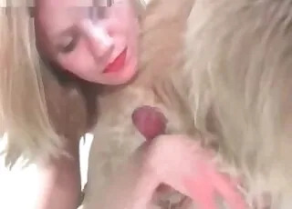Cute Dog Pulling Out His Cock For The Camera