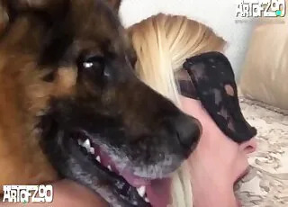 Dog Sex Brunette Arching Back For Big Cock