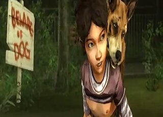 Walking Dead’s Clementine fucking a beast